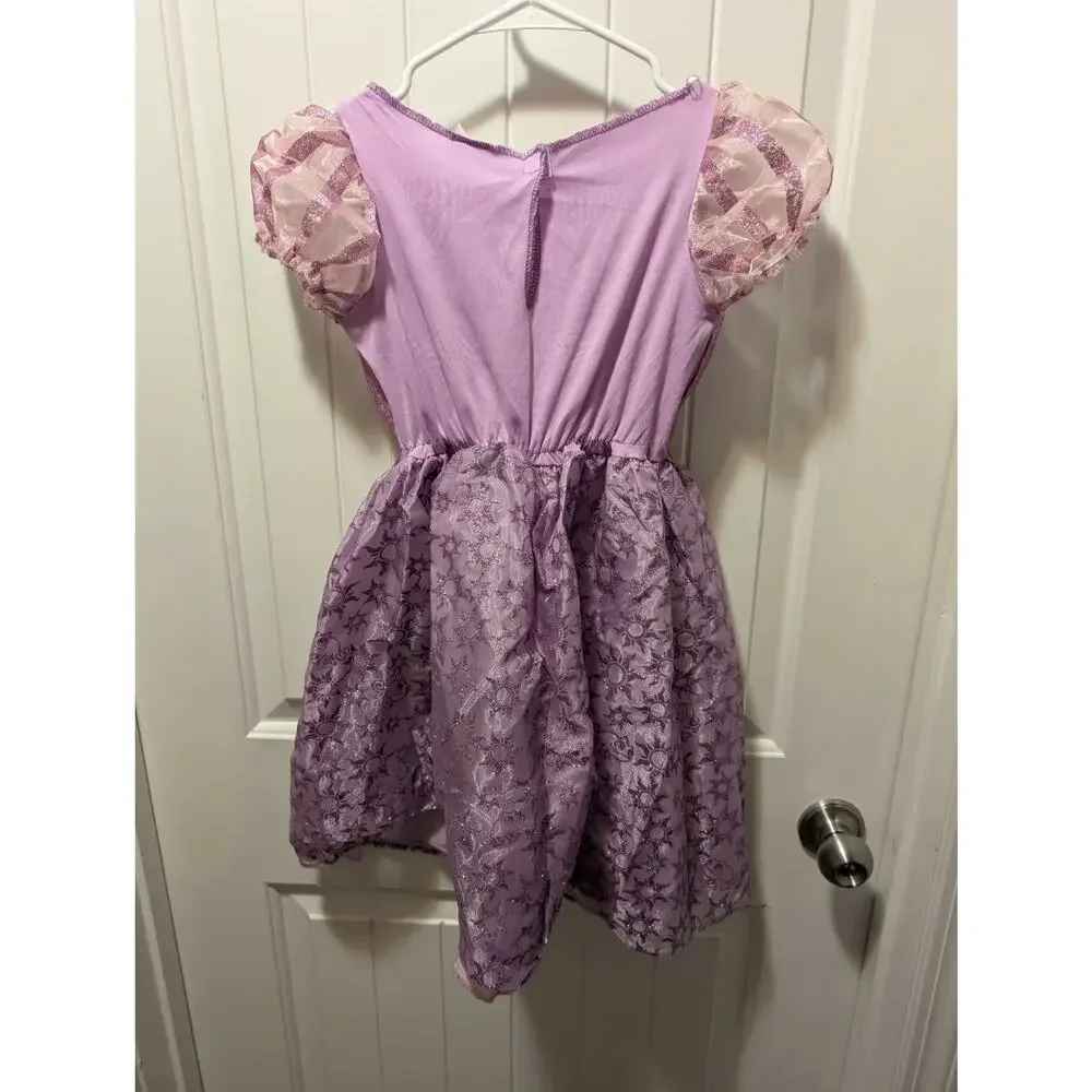 Girls Disney Rapunzel Fantasy Princess Costume Size 4-6x Halloween Dress Up - Picture 4 of 6